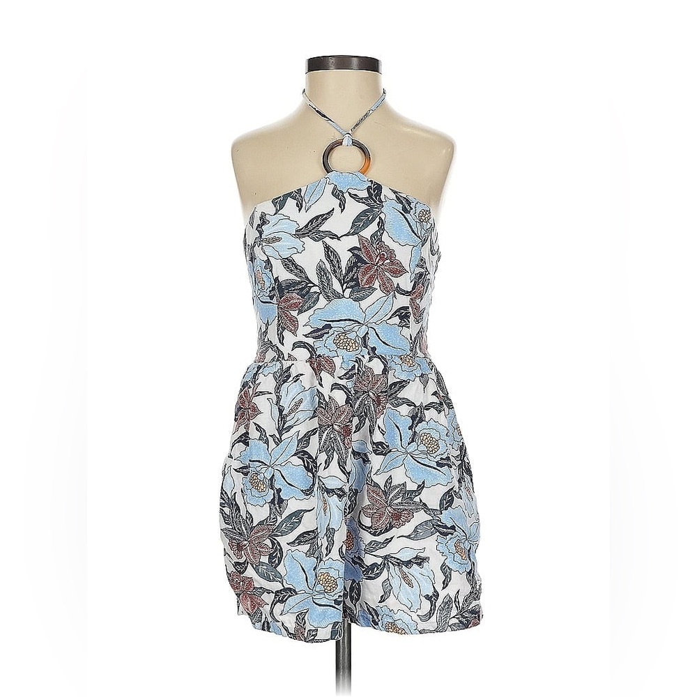 Floral Halter Neck Romper 2X